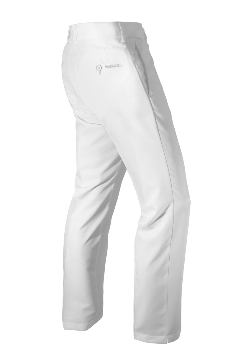 Sintra 2.1 - White Technical Golf Trouser - Tapered Fit