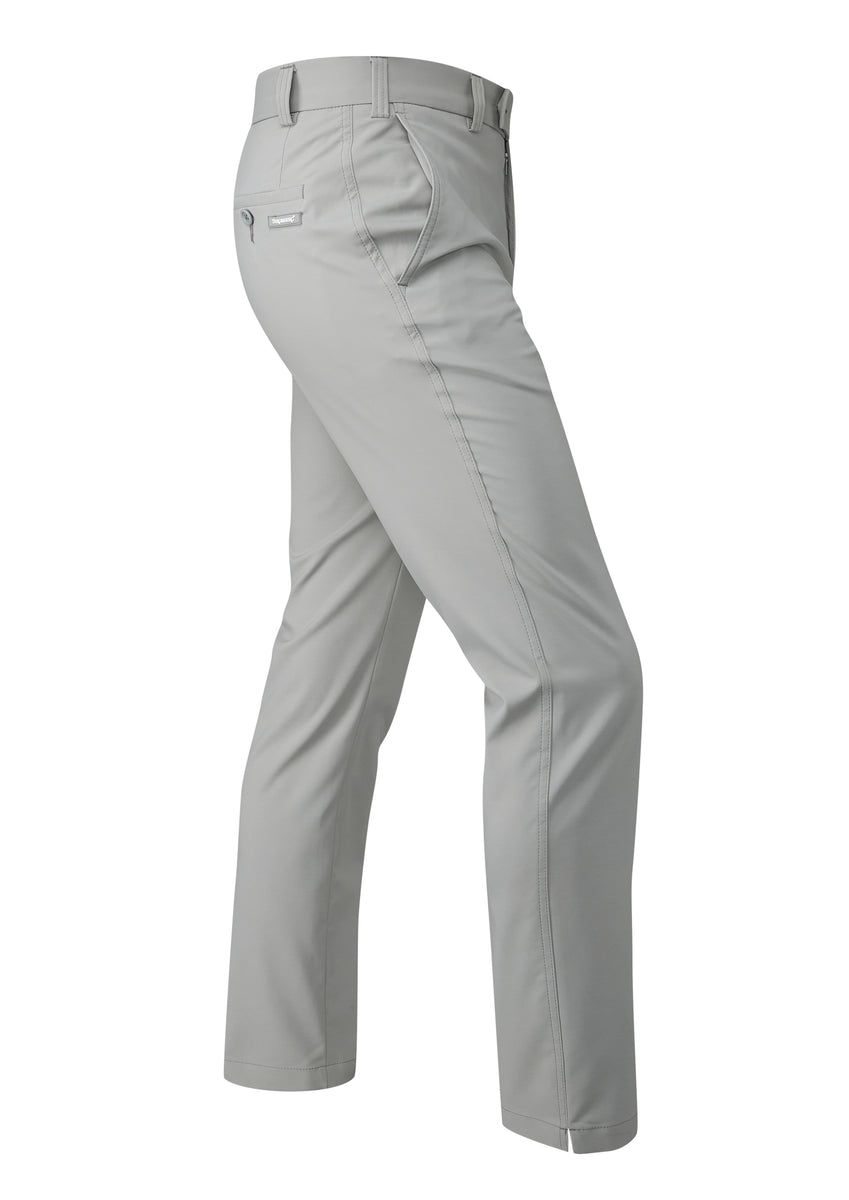 Hampton 1.3 - Light Grey Technical Stretch Trouser - Tapered Fit